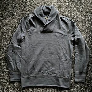 Rag & Bone Navy Shawl Pullover French Terry Sweater